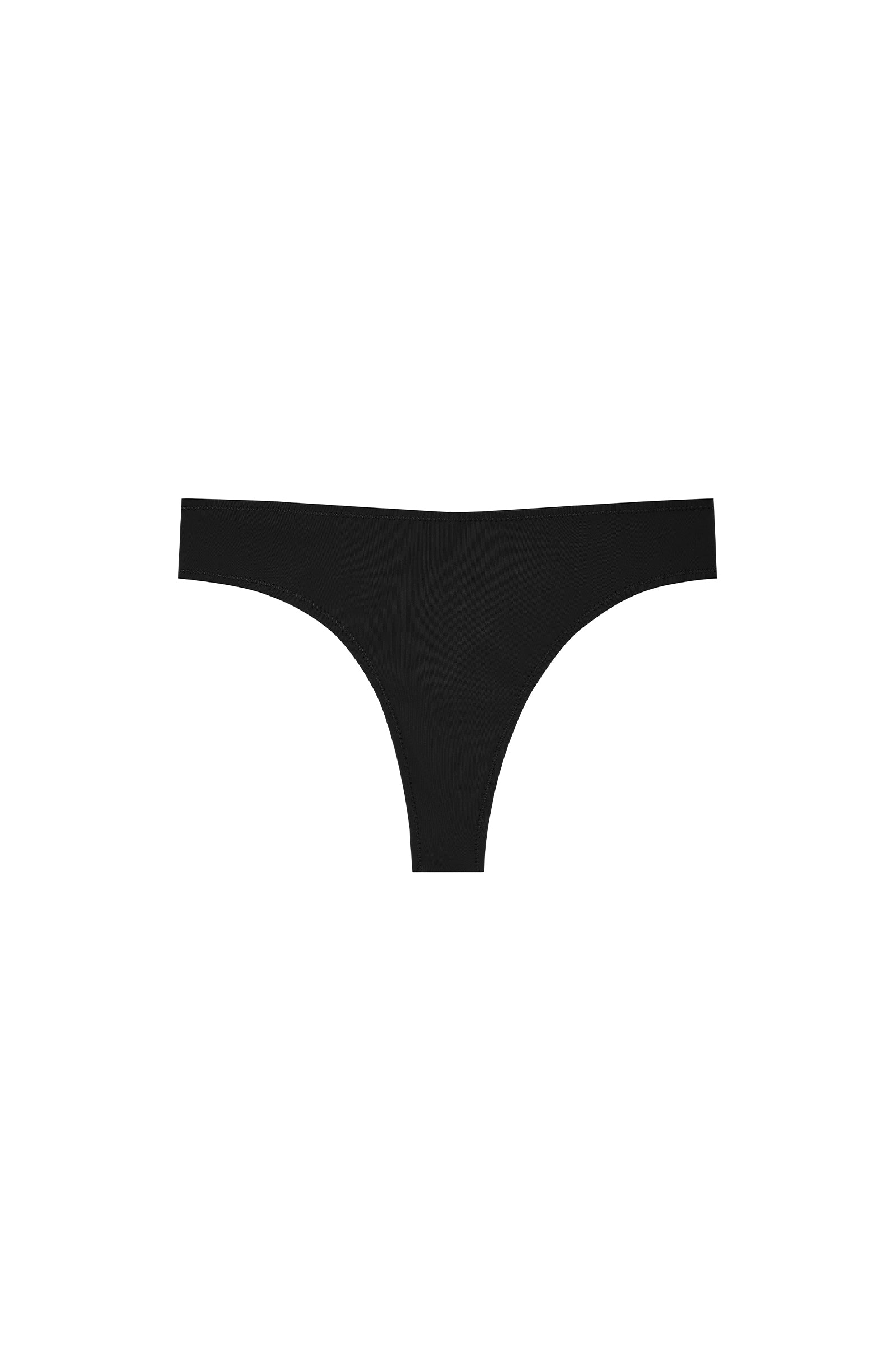 talla bas de maillot string effet crochet noir
