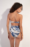 tobago Printed high-waisted bikini bottoms