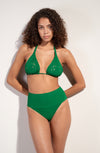 wood Jade triangle swimsuit top