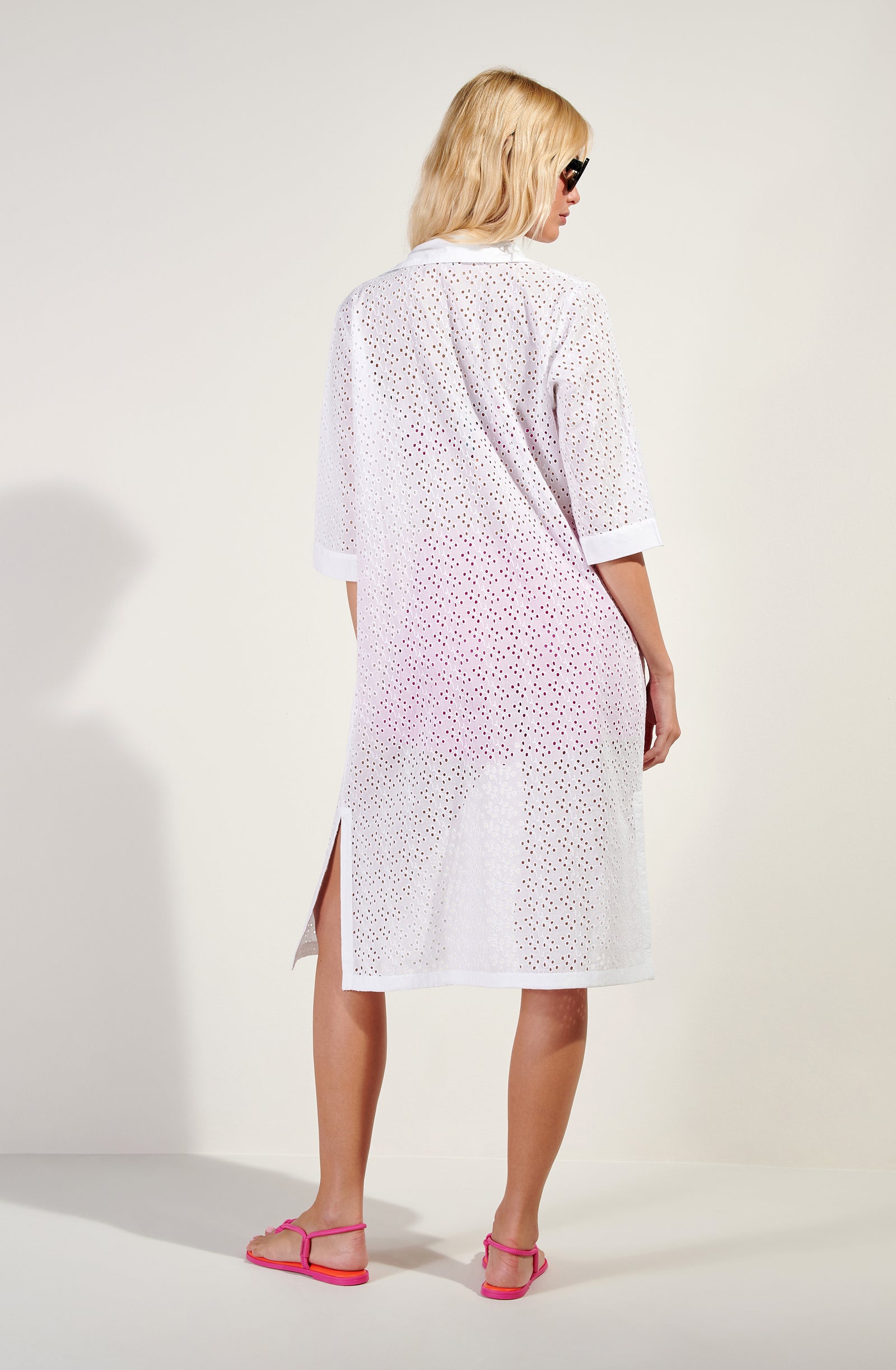 capu Straight white shirt dress