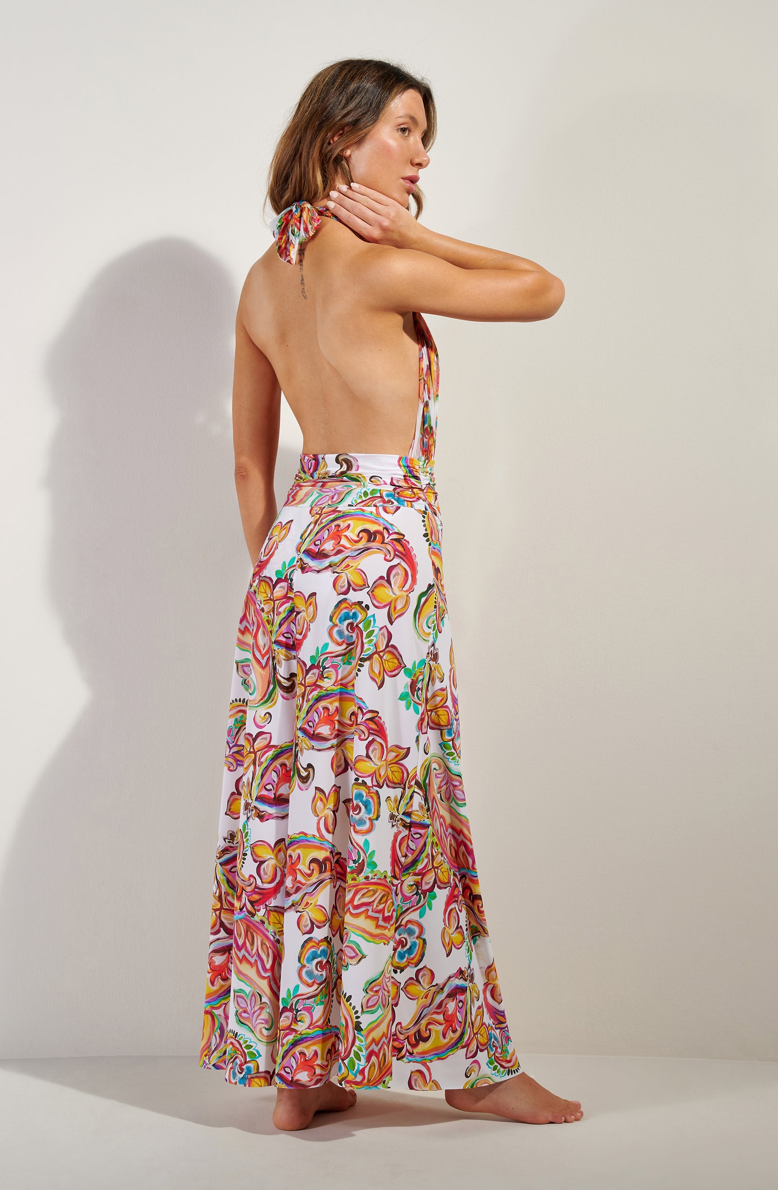 joya Long printed skirt