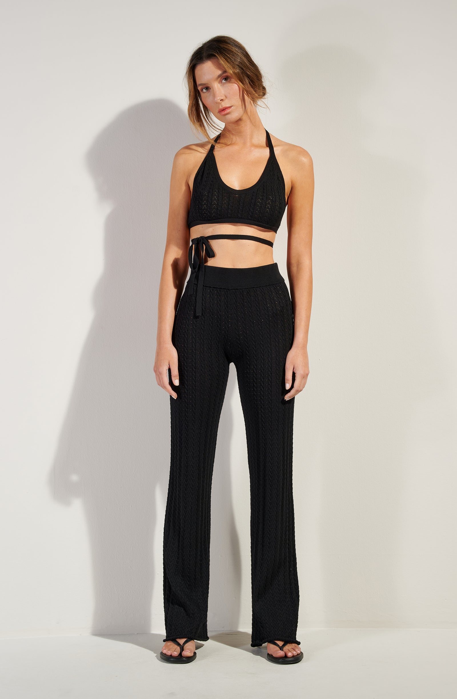 mahev Black knitted top