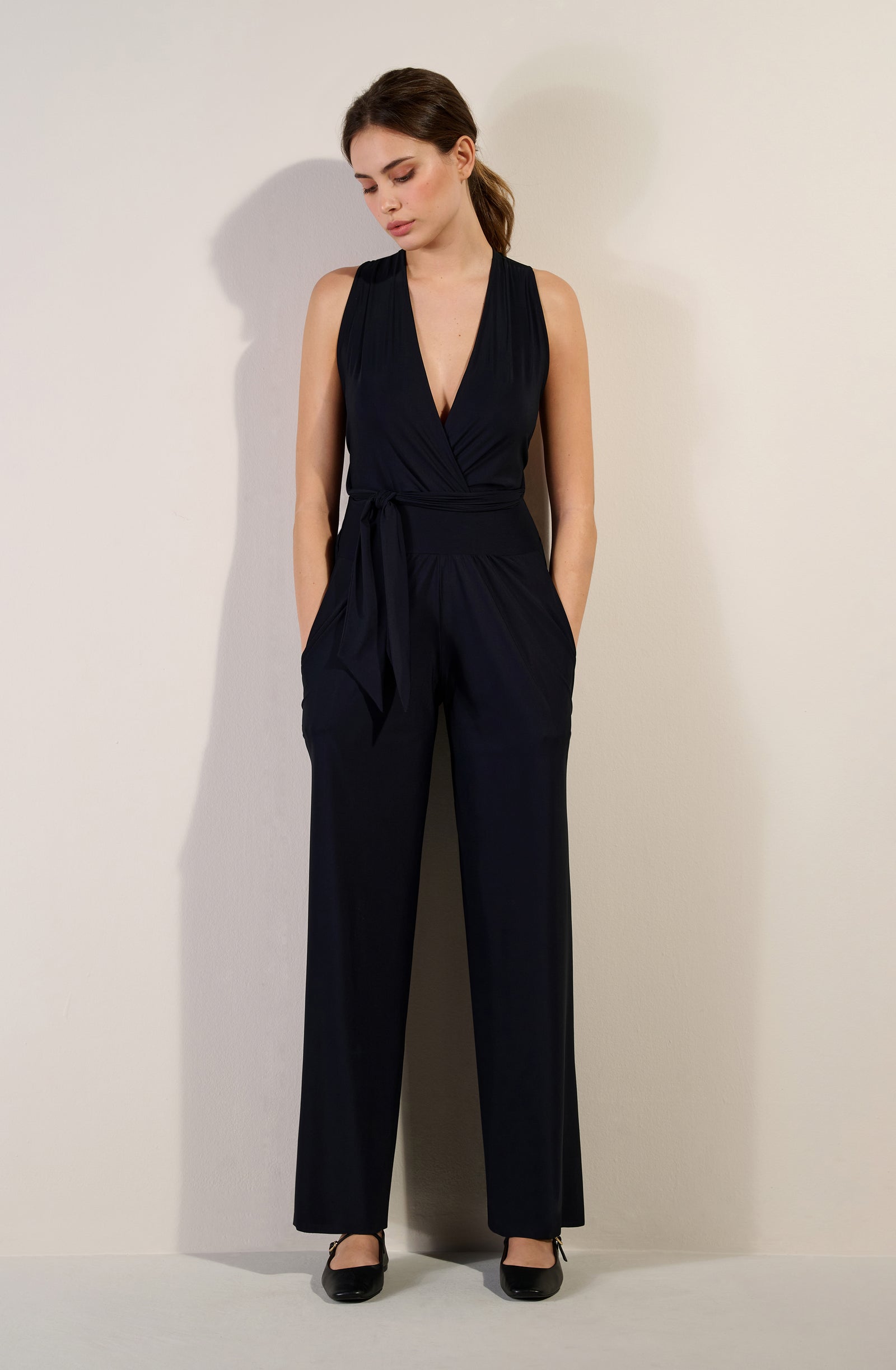nanni Combinaison pantalon ample noire