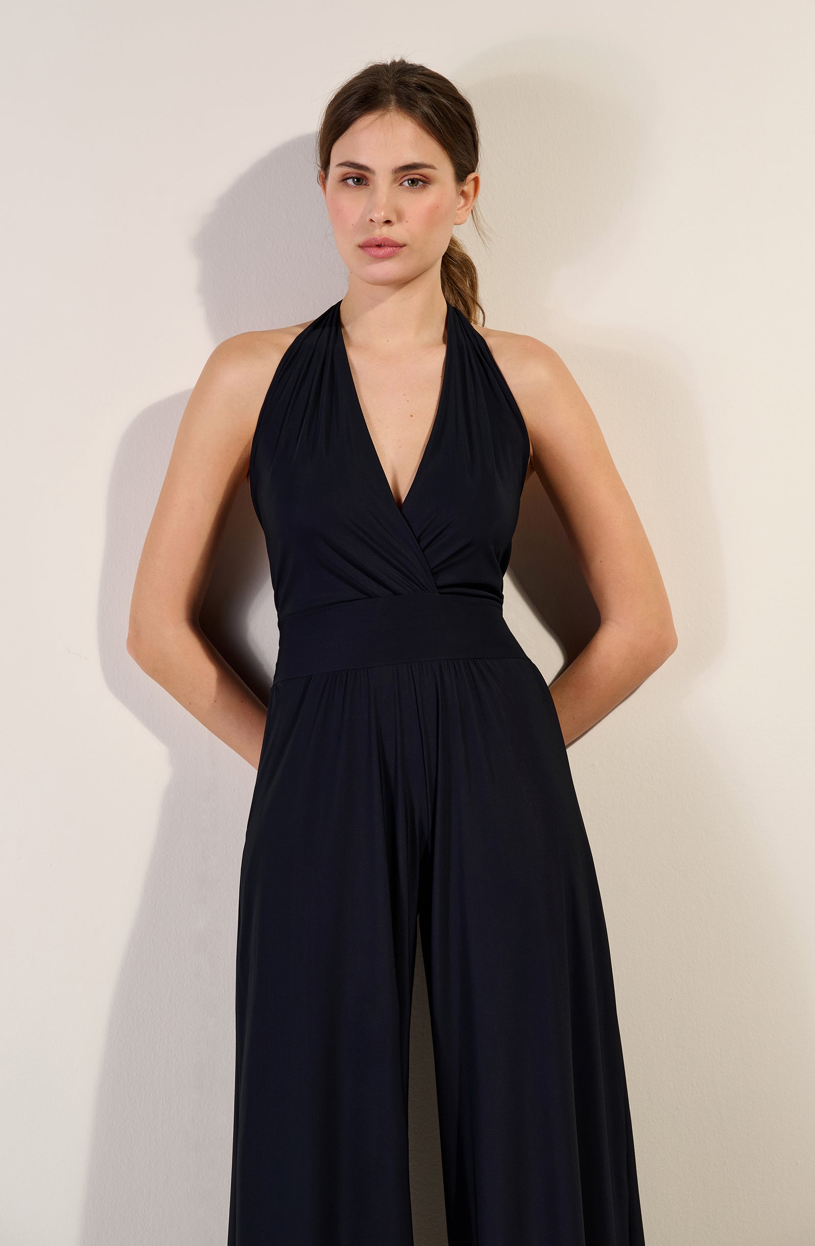 nanni Combinaison pantalon ample noire