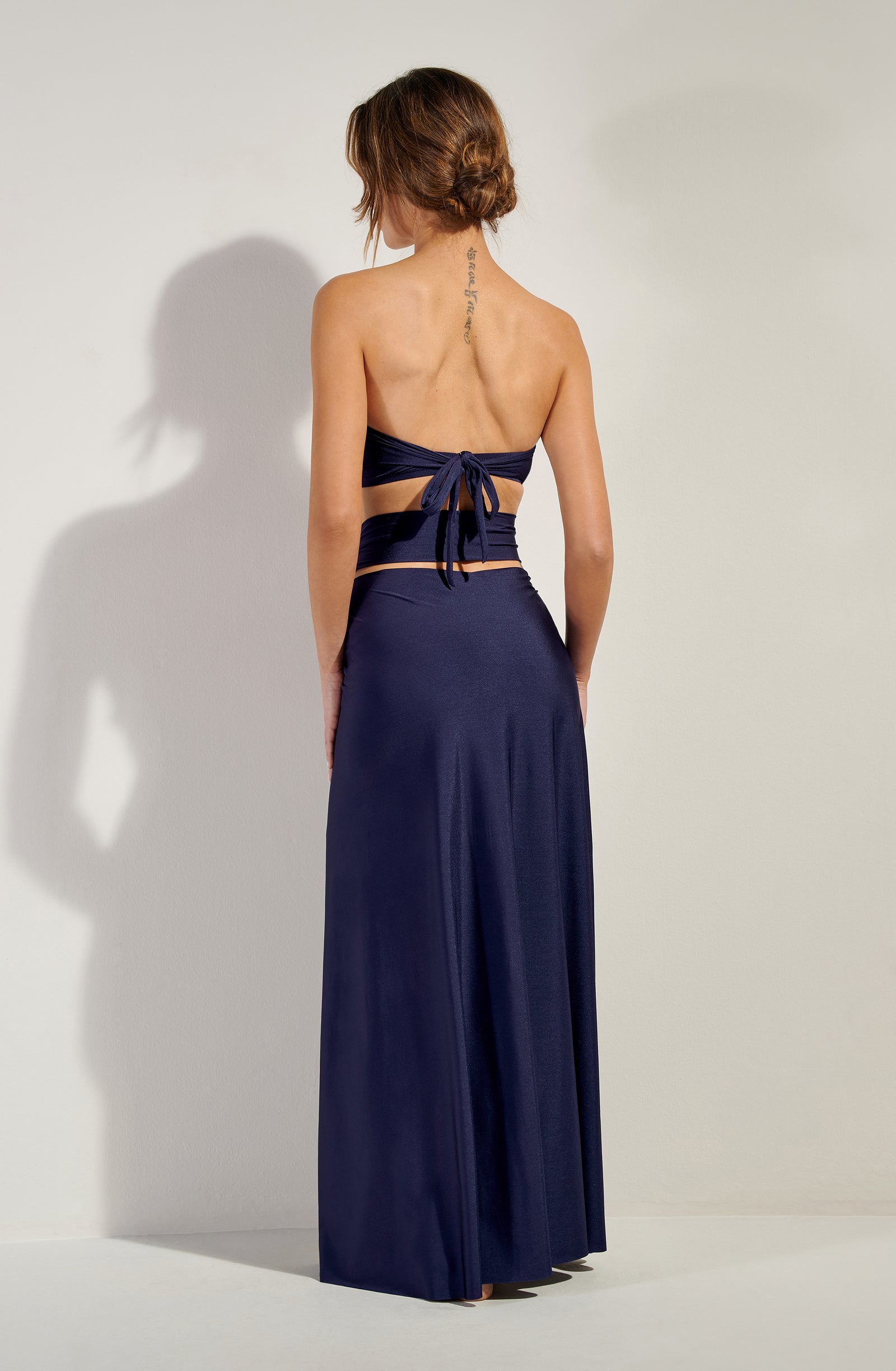 petra Long navy multipositions skirt