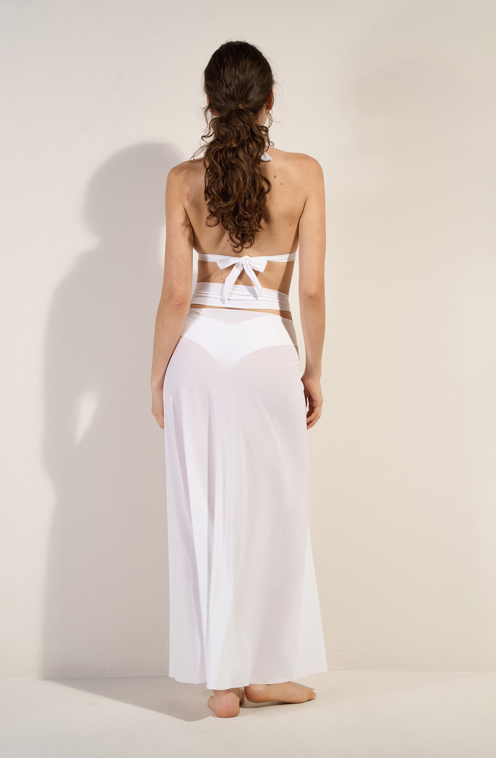 petra Long white multipositions skirt