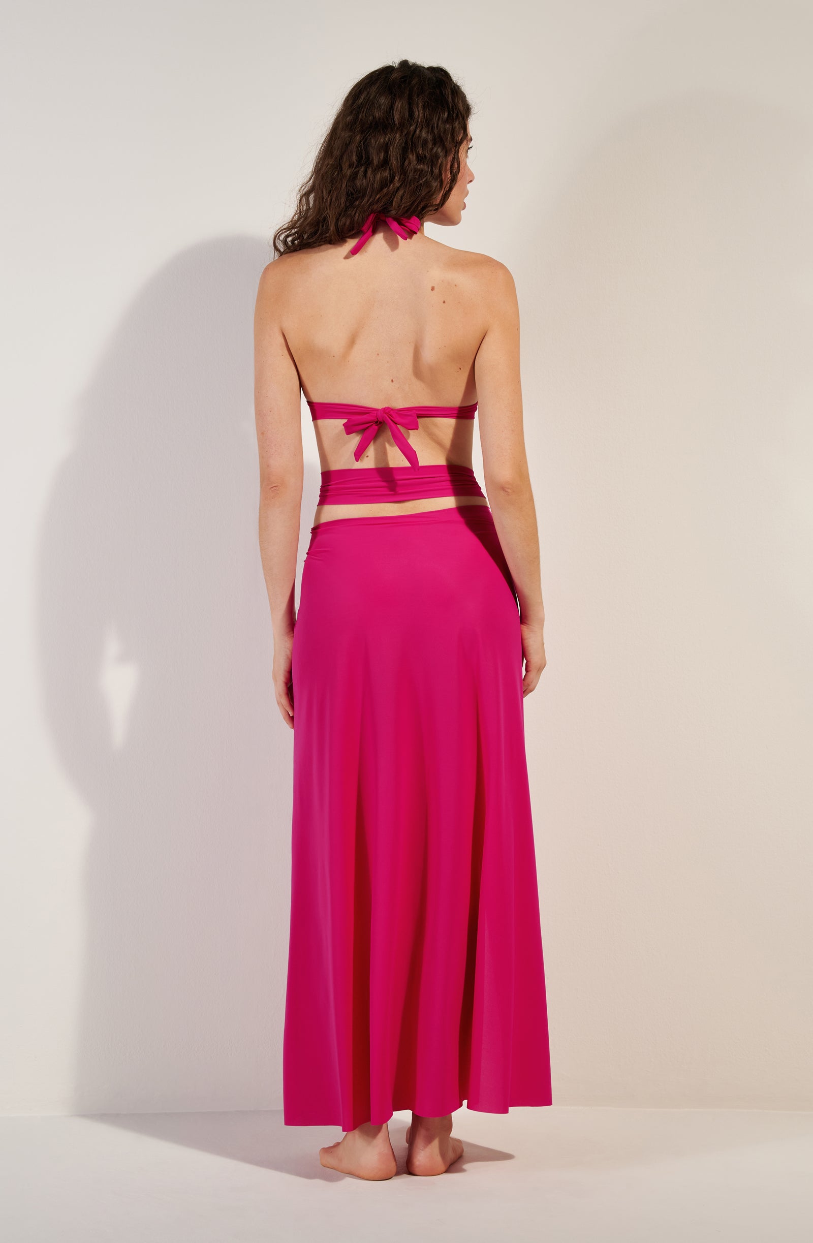 petra Long raspberry multipositions skirt