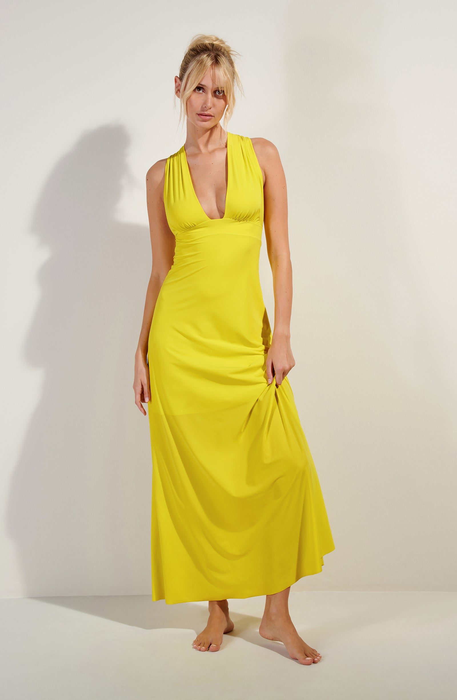 reena Lemon long dress