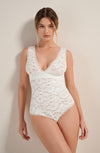 bettina foam white lace thong bodysuit