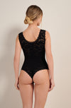 bettina black lace thong bodysuit