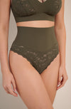 ceane lichen green figure shaping high waisted bottoms