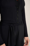 colbi black long sleeved jumpsuit