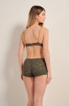 dylan lichen green lace and lurex boyshorts