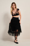 julicia black velvet and tulle petticoat