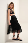 julicia black velvet and tulle petticoat