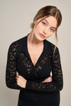 liho black lace wrap top