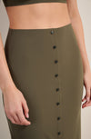 mylena lichen green high waisted skirt