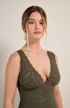 nara lichen green lace tunic