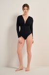 osya black long sleeved bodysuit