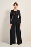 pandora wide black trousers