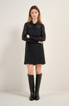 randy black perforated dress