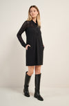 randy black perforated dress