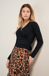 scotty long poppys print skirt