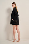 vaea black lace long sleeved cardigan