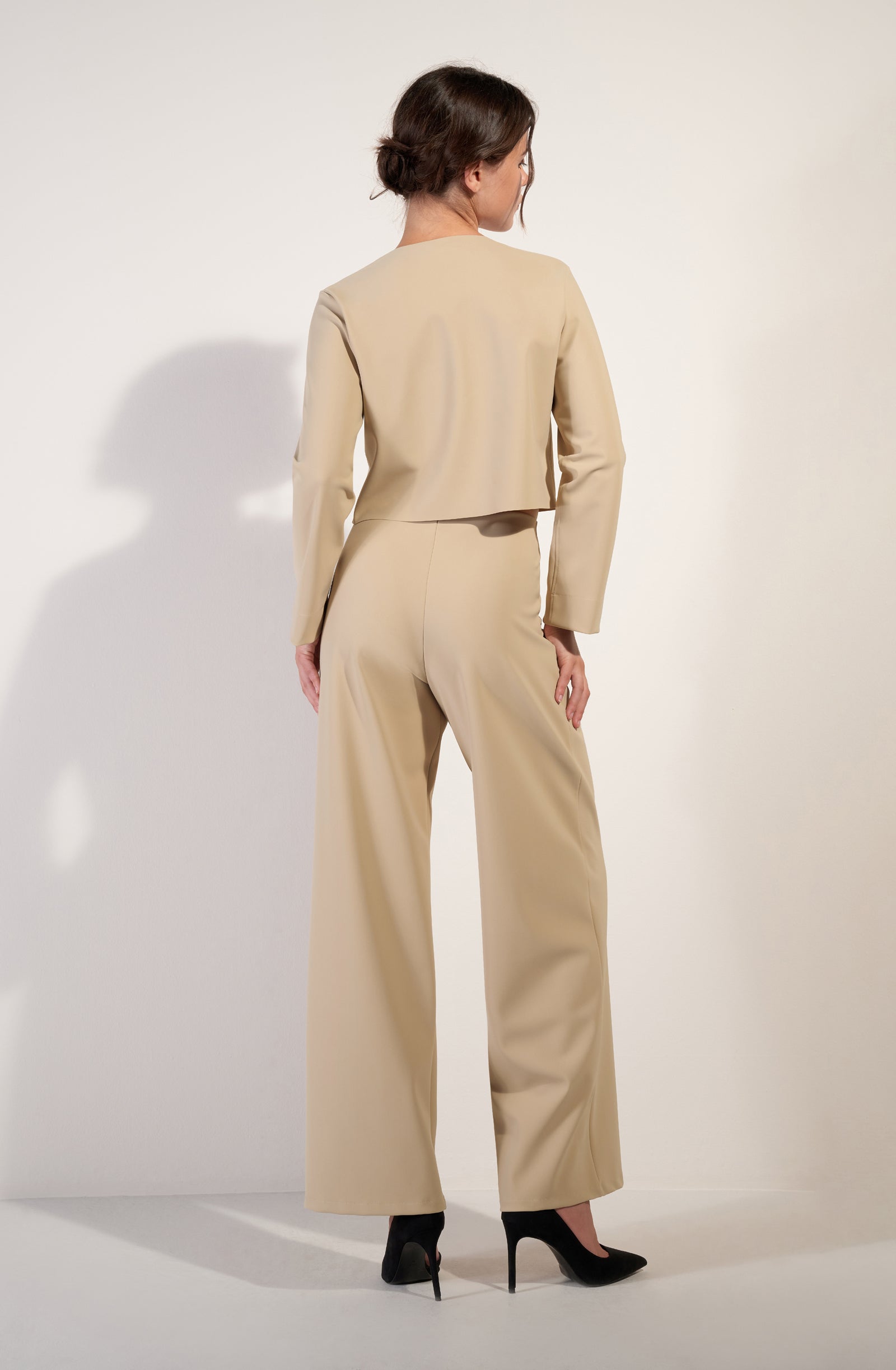 fionha
Sand high-waisted wide-leg pants