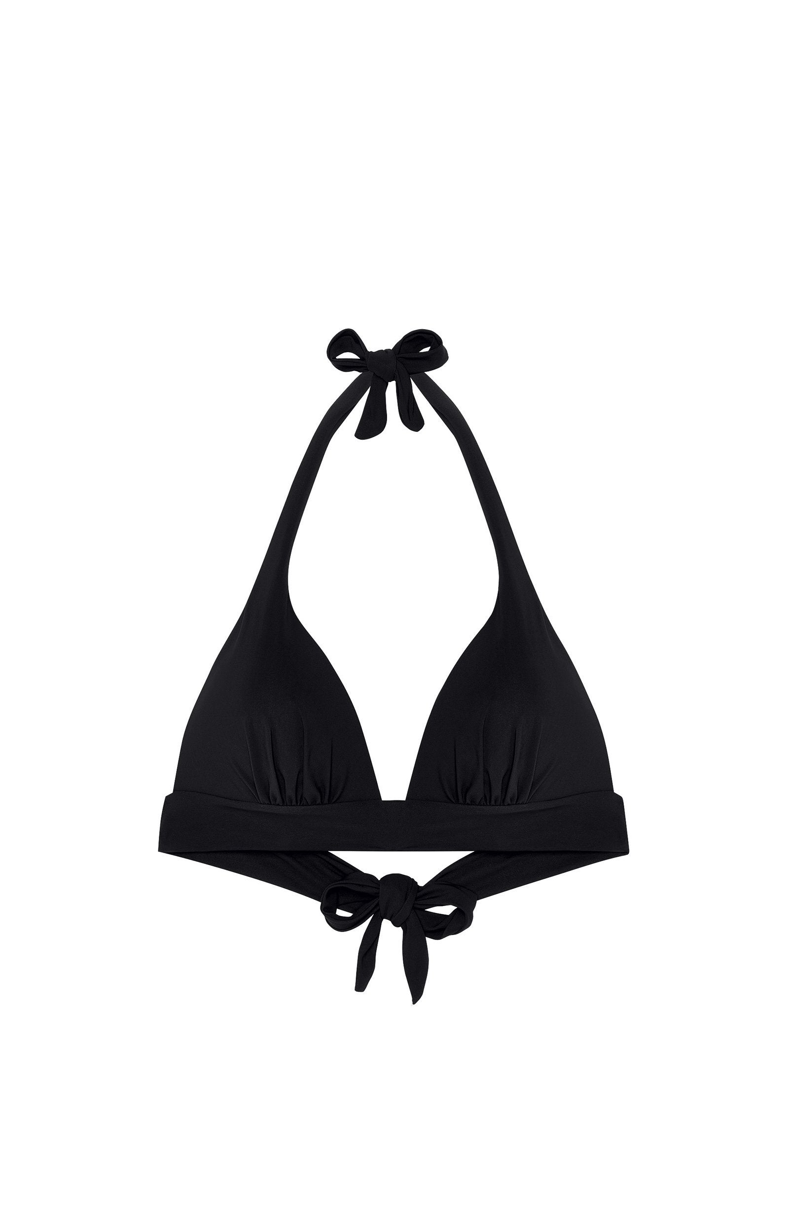 donia Black push-up triangle bikini top