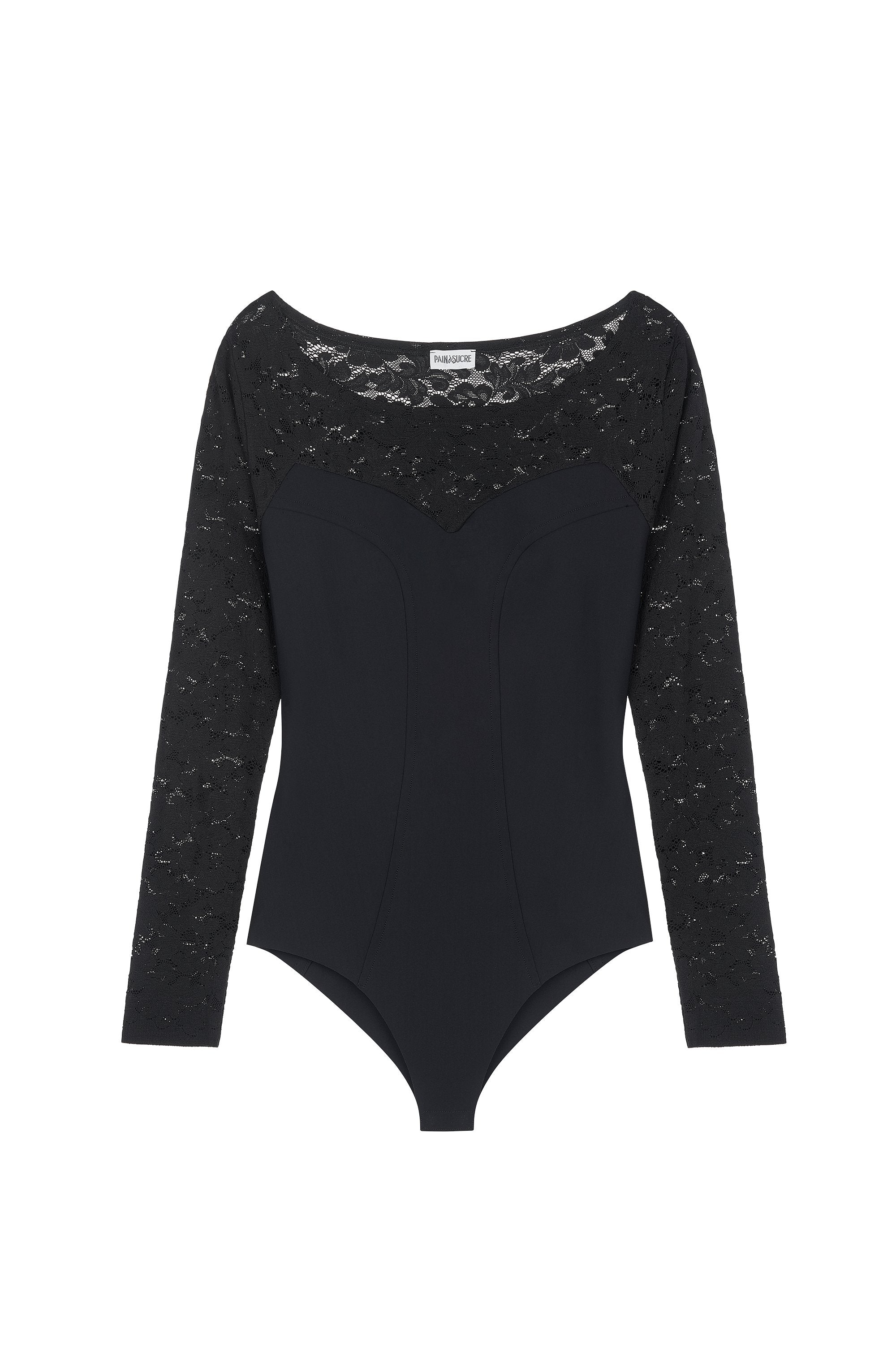 andrea body culotte bi matiere noir