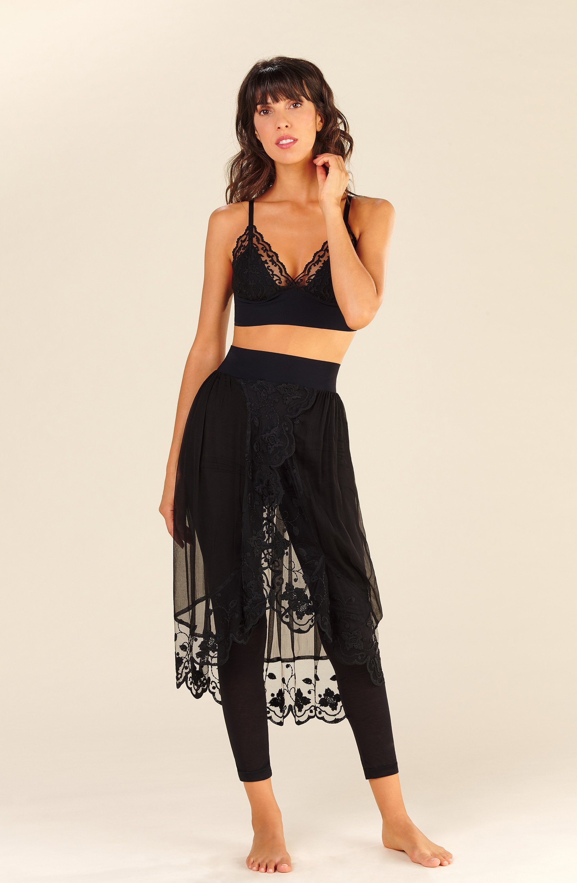 calypso jupon en voile de soie