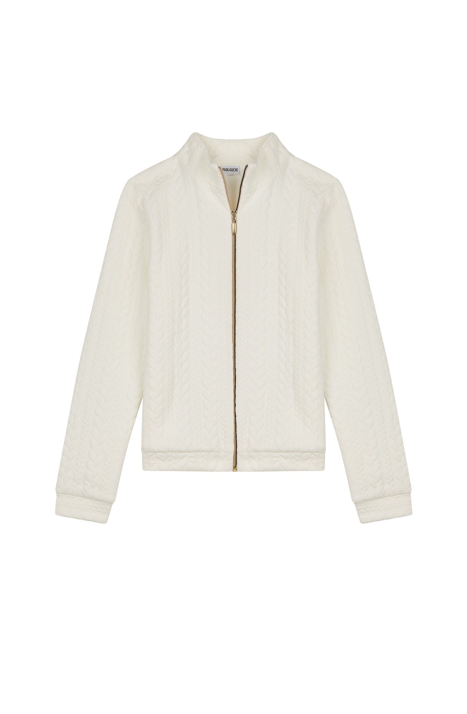 kamila gilet zippe vanille