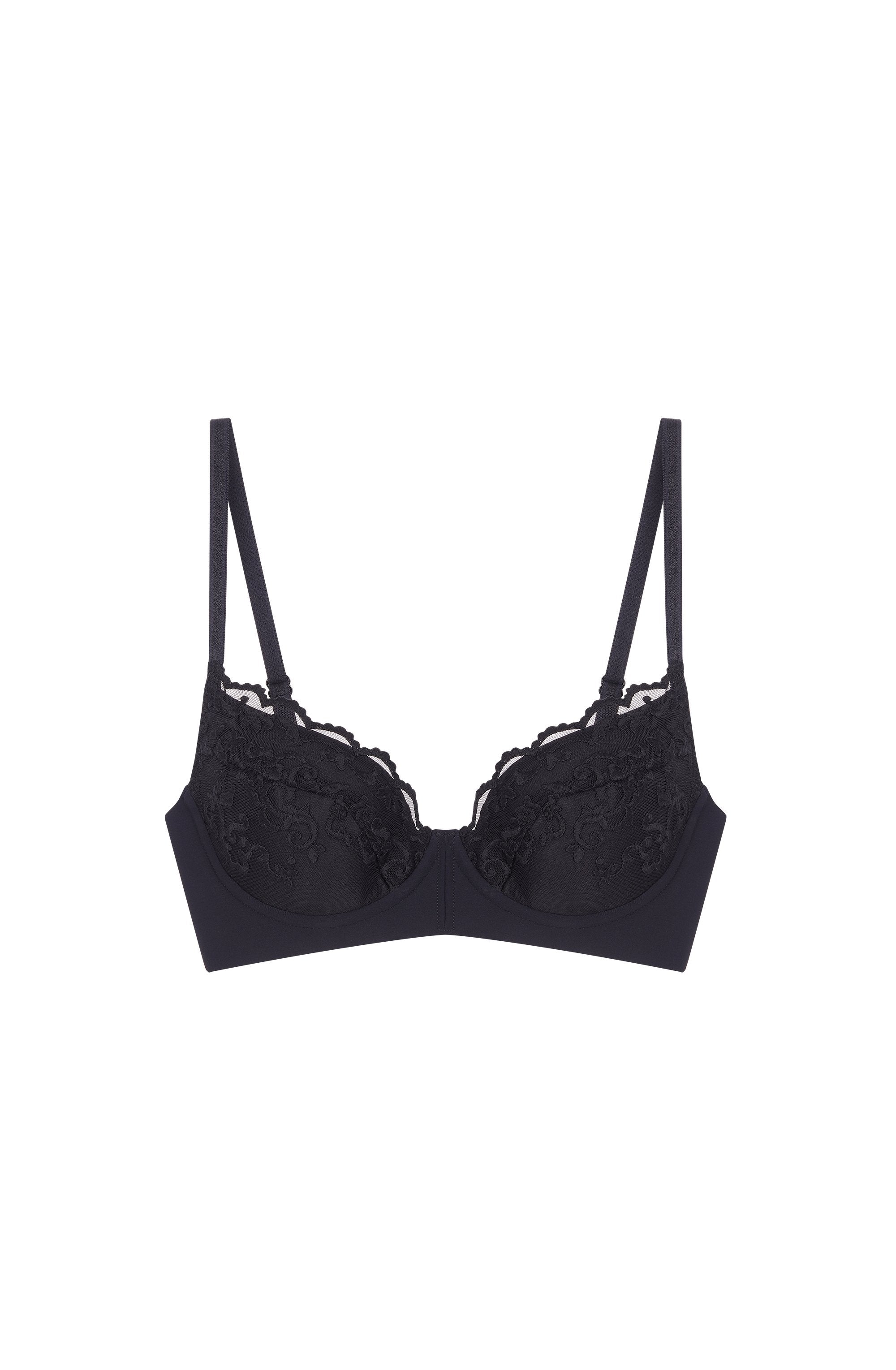 lilou soutien gorge a balconnet noir