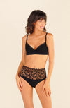 lilou soutien gorge a balconnet noir