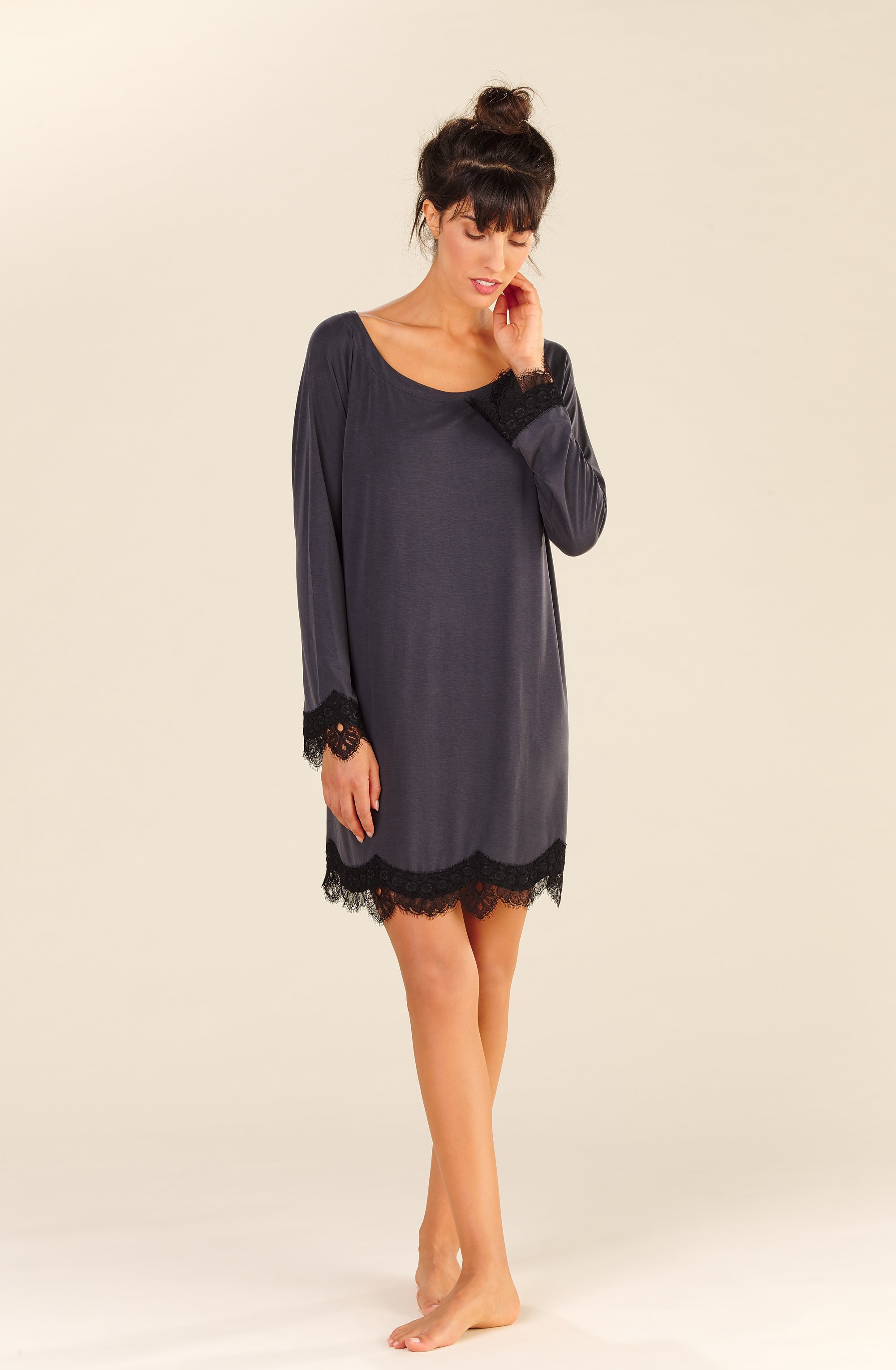 pensee tunique ample grise