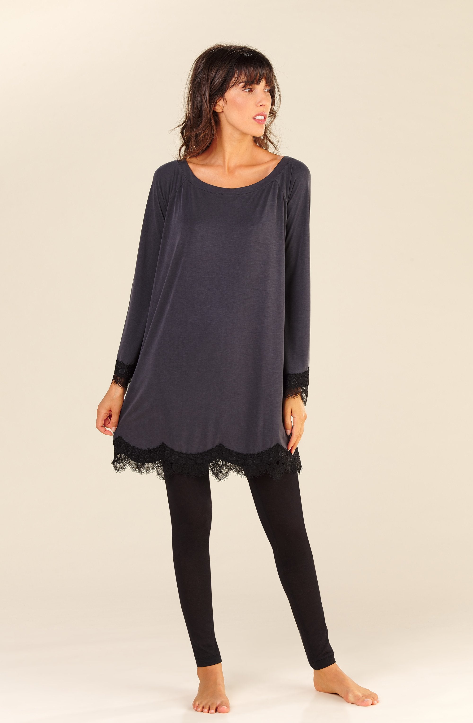 pensee tunique ample grise