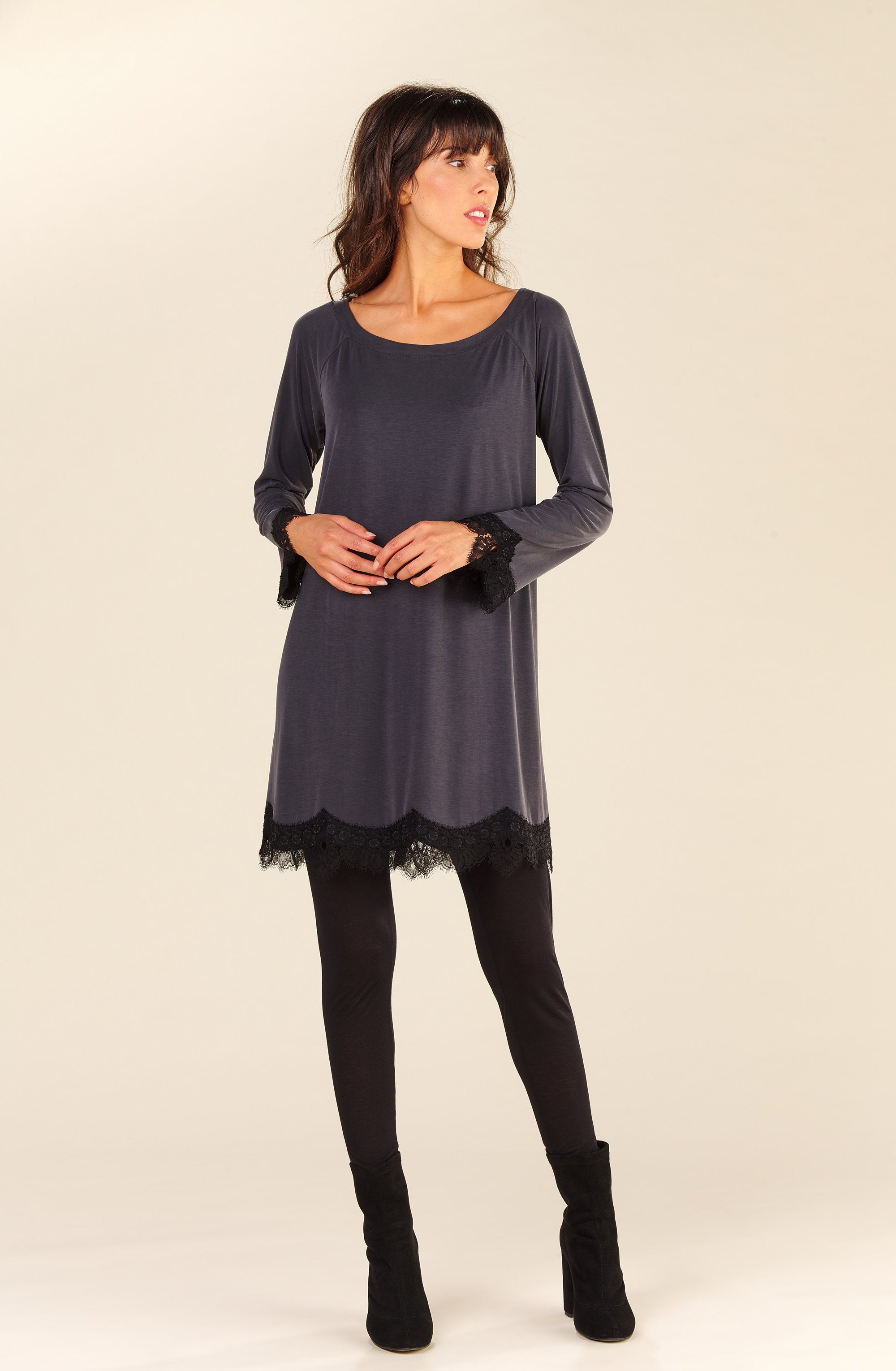 pensee tunique ample grise