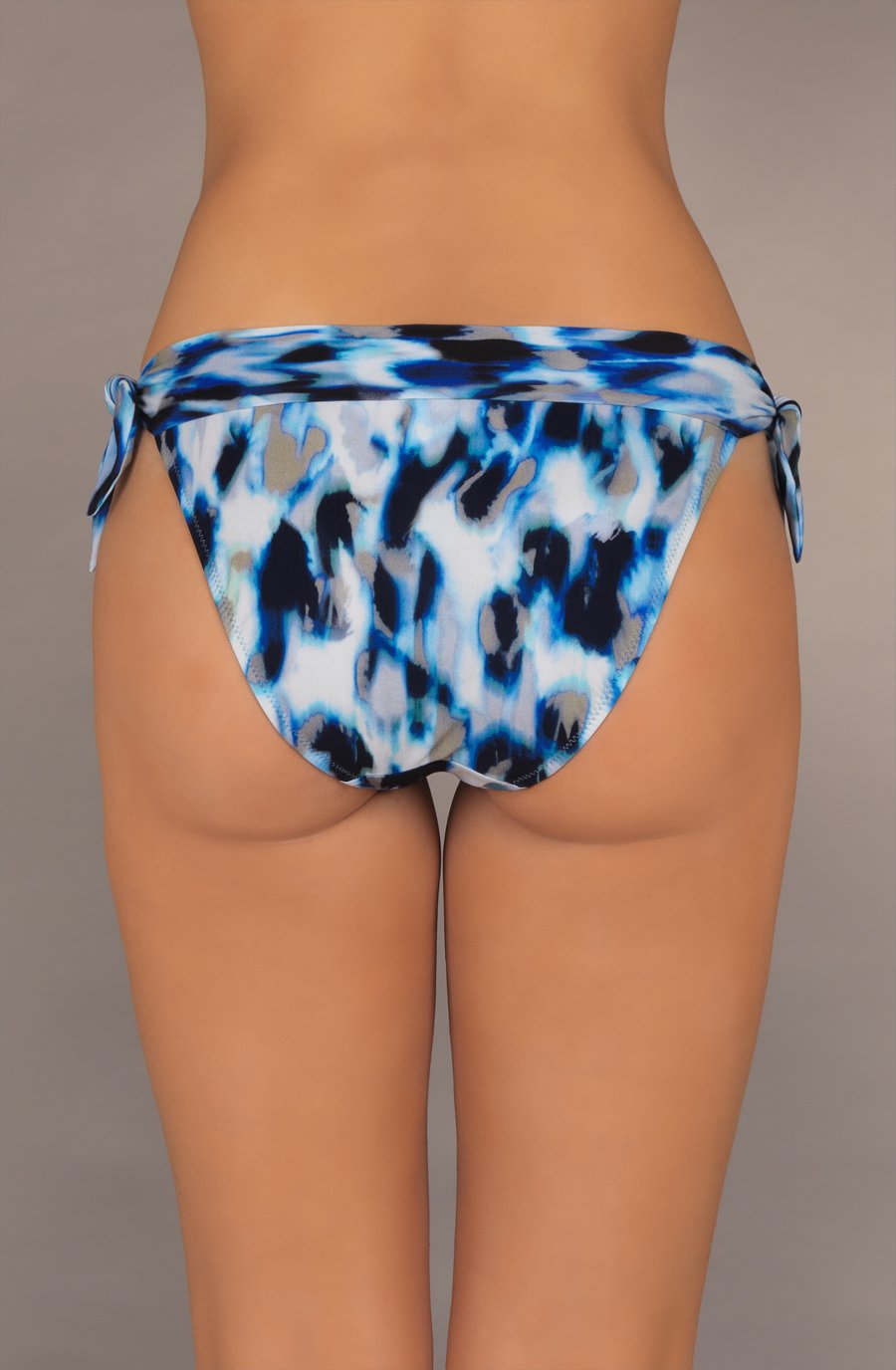 diva mo bas de maillot de bain ajustable imprime blues