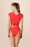 diva bottoms Red bikini bottoms with ties