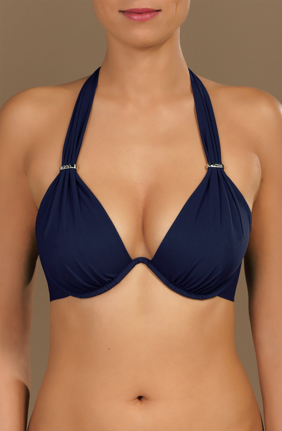 fabia haut de maillot de bain a armature marine