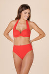lisia Red underwired bikini top