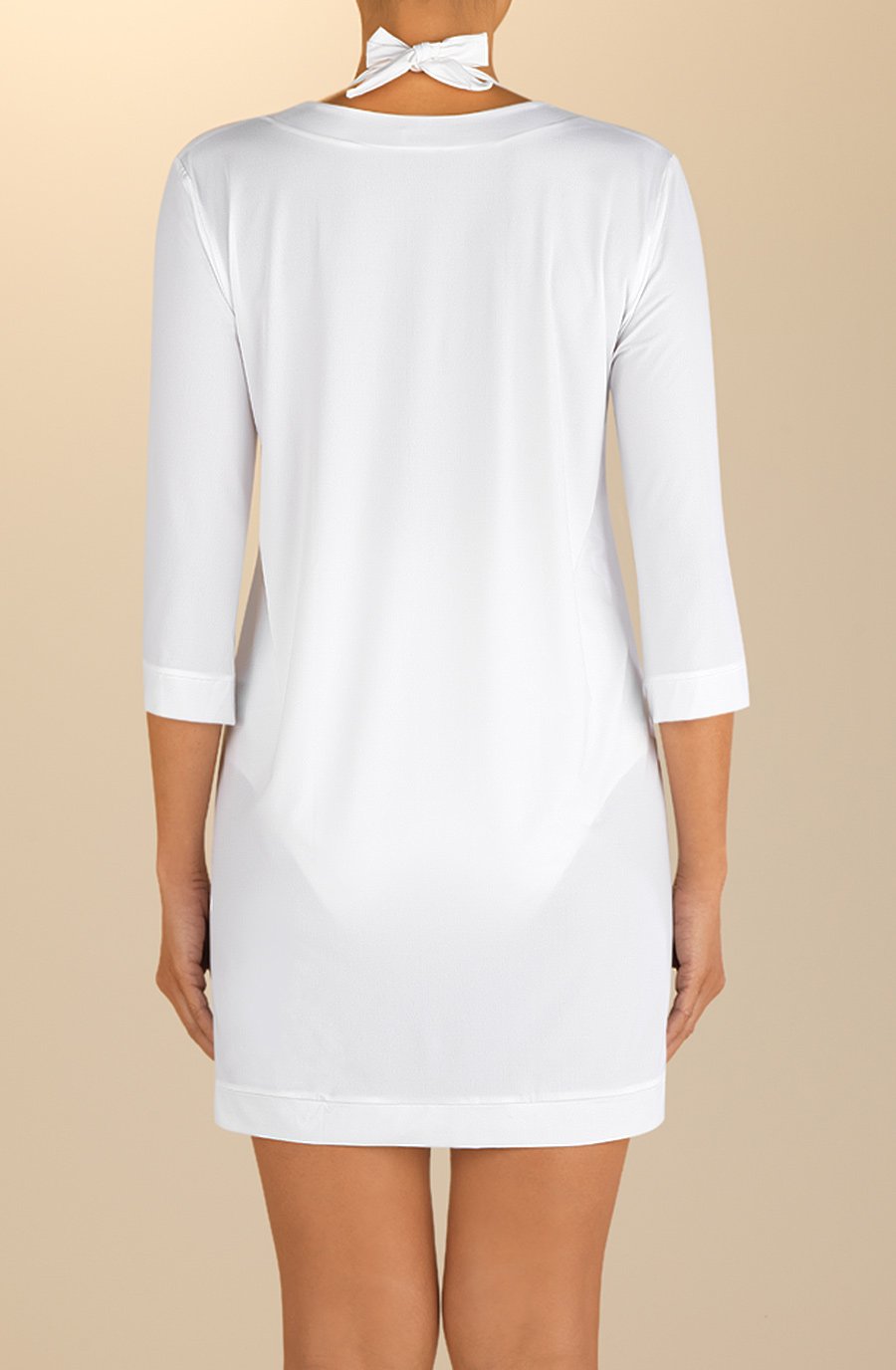 nessa robe de plage droite blanc