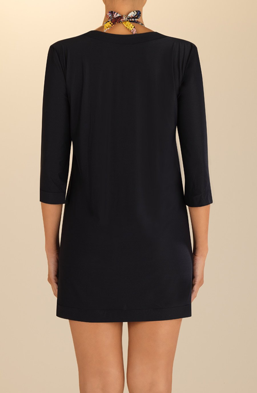 nessa robe de plage droite noir