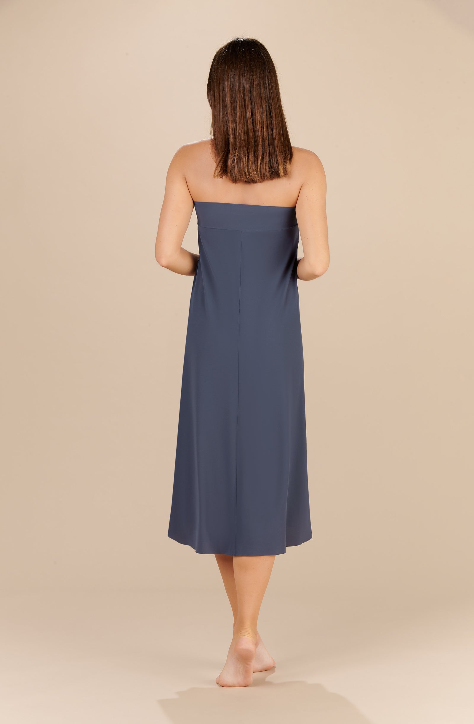 jaya long steel grey multiposition skirt