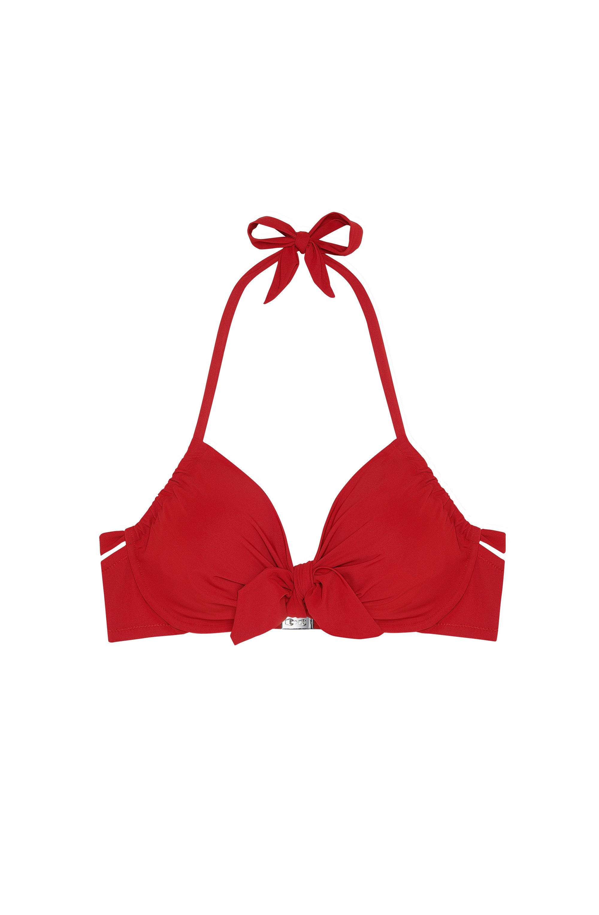 lylian haut de maillot a armatures rouge garance