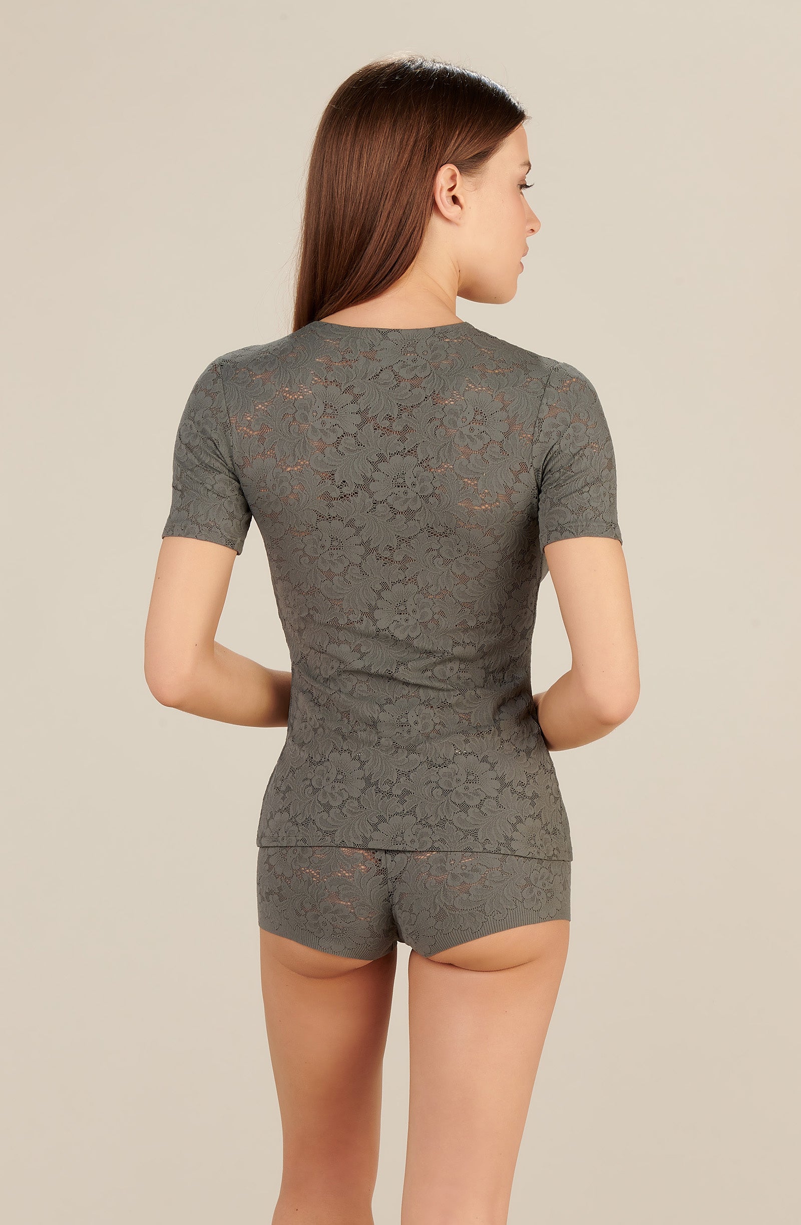 almond short sleeved top