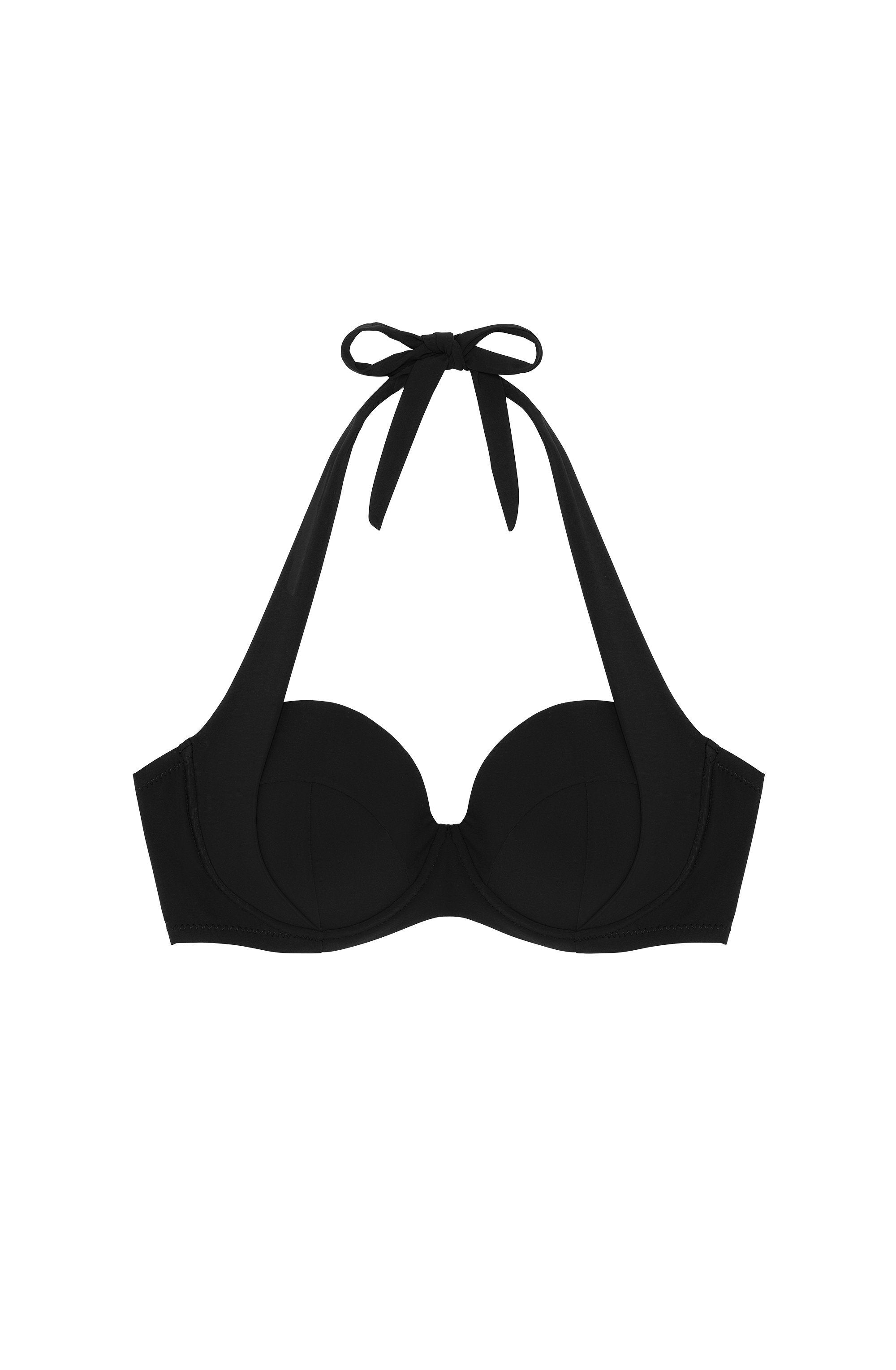 nyxi haut de maillot de bain a balconnet noir