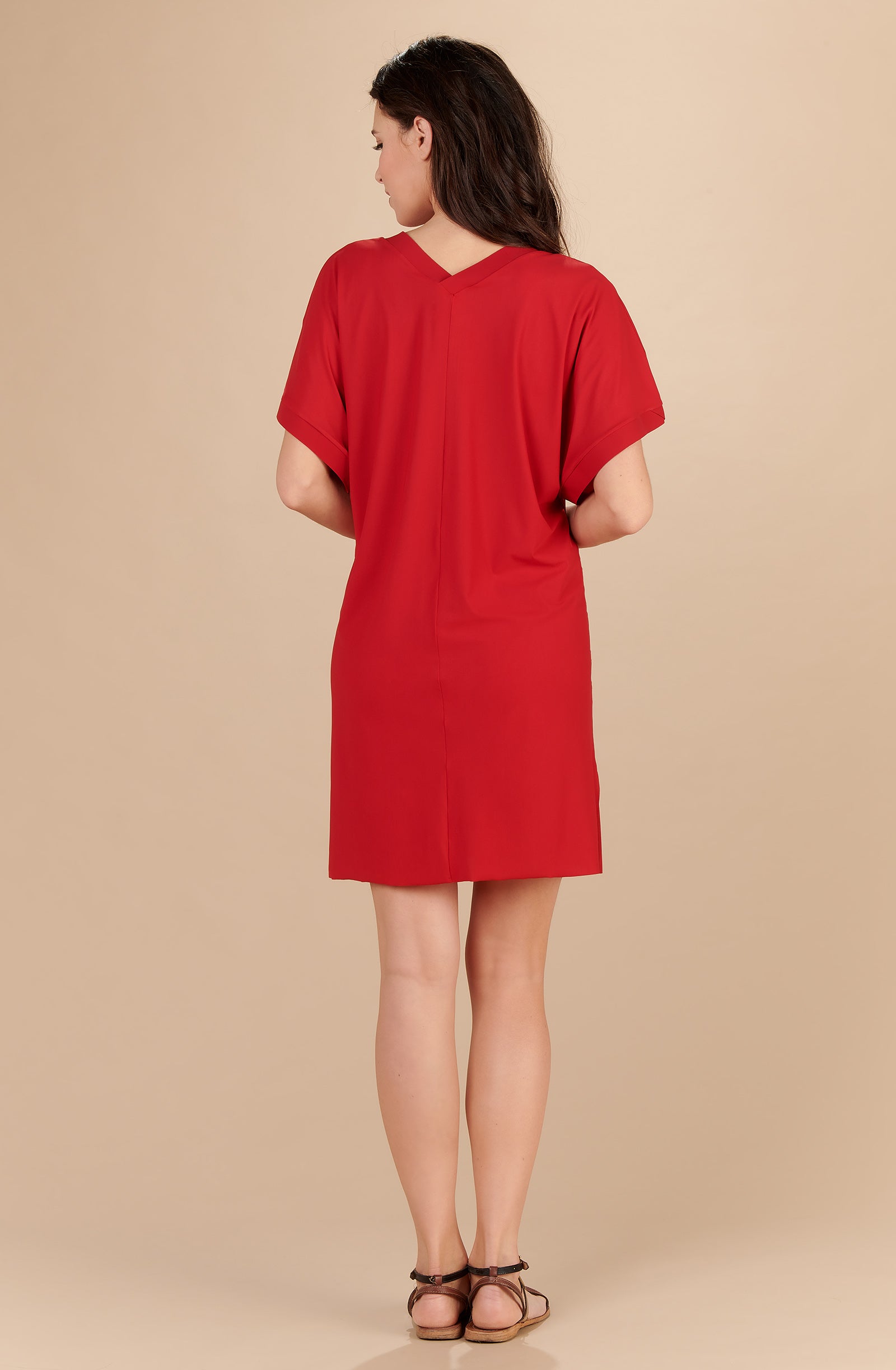 pretty tunique ample rouge garance