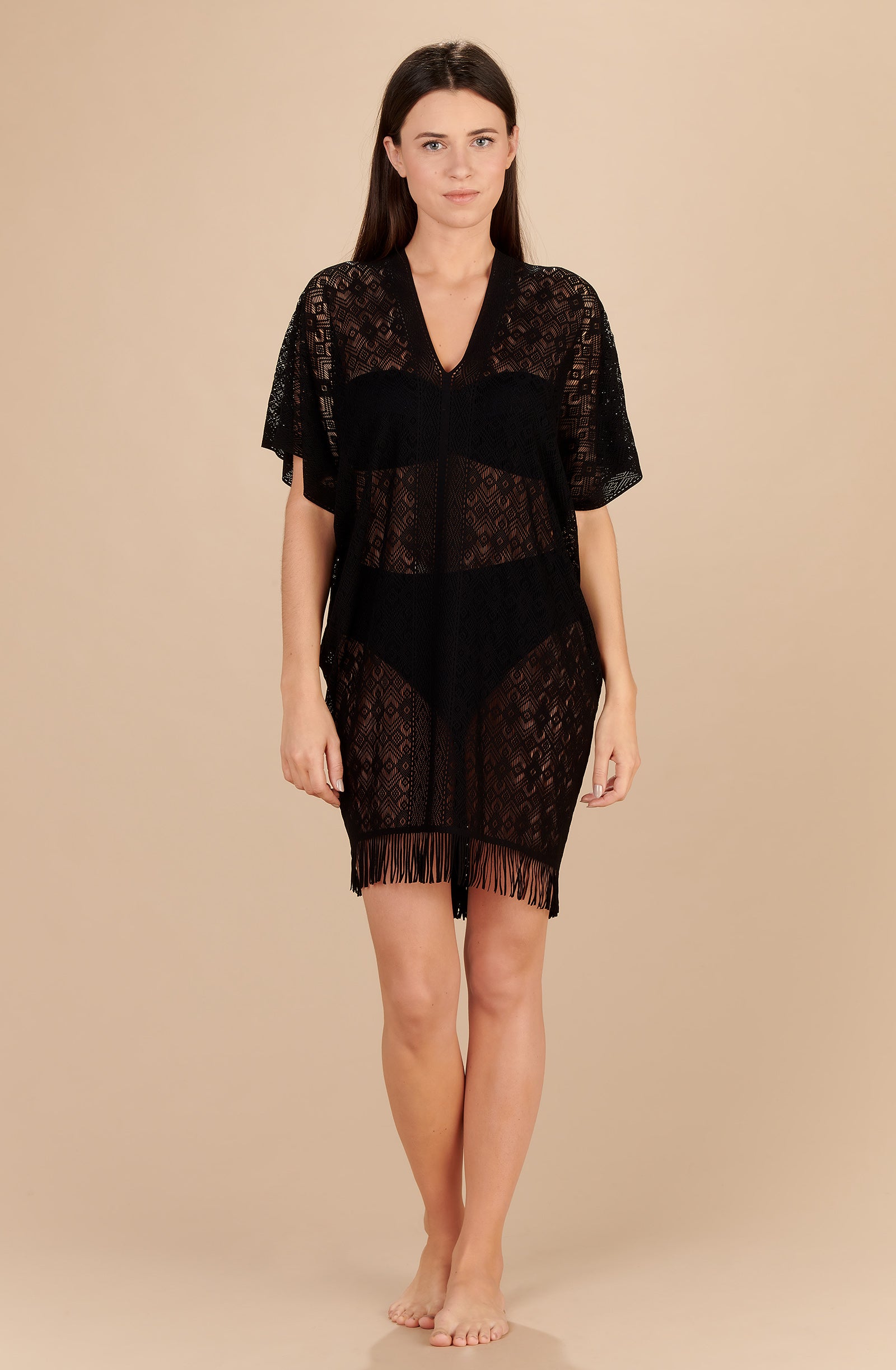ylee tunique de plage noire